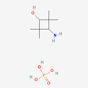 Структурная формула (1r,3r)-3-amino-2,2,4,4-tetramethylcyclobutanol phosphorous acid, CAS 1338812-52-4, формула C8H20NO5P