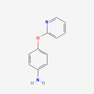 Структурная формула 4-(Pyridin-2-yloxy)phenylamine, CAS 76471-08-4, формула C11H10N2O
