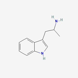 Структурная формула (aS)-a-methyl-1H-Indole-3-ethanamine, CAS 7795-51-9, формула C11H14N2