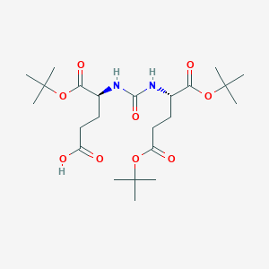 Структурная формула DUPA(OtBu)-OH, CAS 1026987-94-9, формула C23H40N2O9