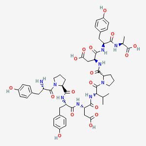 Структурная формула Influenza Hemagglutinin (HA) Peptide, CAS 92000-76-5, формула C53H67N9O17