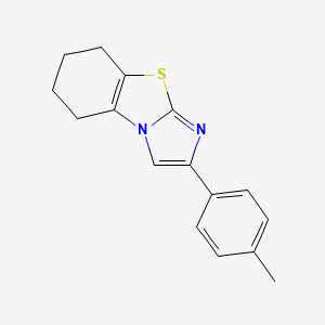 Структурная формула Pifithrin-β, CAS 60477-34-1, формула C16H16N2S