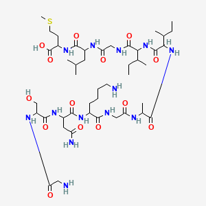 Структурная формула Amyloid beta-peptide(25-35), CAS 131602-53-4, формула C45H81N13O14S