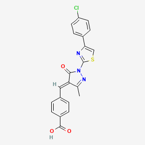 Структурная формула SIRT5 inhibitor 5, формула C21H14ClN3O3S