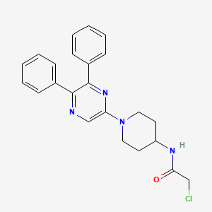 Структурная формула Skp2 inhibitor 1, CAS 2760612-63-1, формула C23H23ClN4O