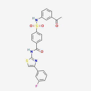 Структурная формула PHGDH-IN-3, CAS 2893778-31-7, формула C24H18FN3O4S2