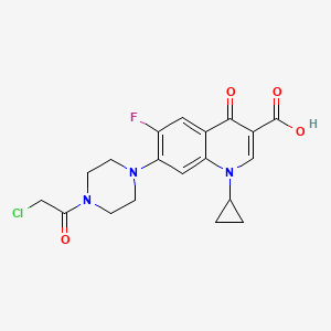 Структурная формула Anticancer agent 118, CAS 864443-43-6, формула C19H19ClFN3O4