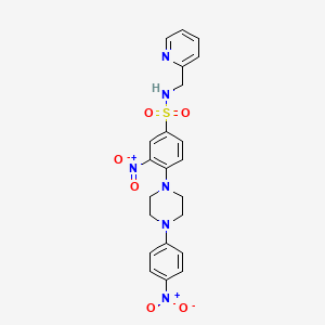 Структурная формула Anti-inflammatory agent 51, CAS 2911610-03-0, формула C22H22N6O6S