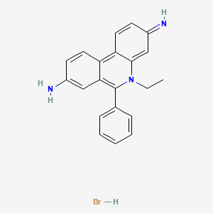 Структурная формула Ethidium bromide, CAS 1239-45-8, формула C21H20N3+.Br-