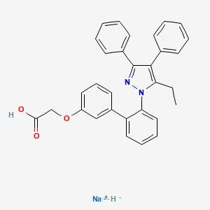 Структурная формула BMS-309403 sodium, CAS 2802523-05-1, формула C31H27N2NaO3