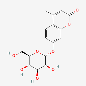 Структурная формула 4-Methylumbelliferyl a-D-Glucopyranoside, CAS 17833-43-1, формула C16H18O8