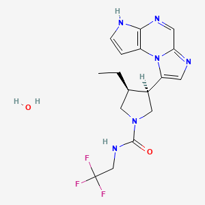 Структурная формула Upadacitinib hemihydrate, CAS 2050057-56-0, формула C17H21F3N6O2