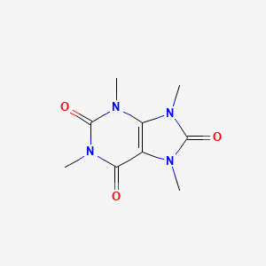 Структурная формула Tetramethyluric acid, CAS 2309-49-1, формула C9H12N4O3