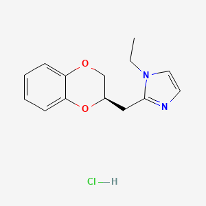 Структурная формула Imiloxan hydrochloride, CAS 81167-22-8, формула C14H17ClN2O2