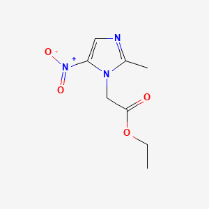 Структурная формула Metronidazole Impurity 11, CAS 1016-40-6, формула C8H11N3O4