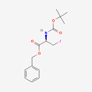 Структурная формула N-Boc-3-Iodo-L-alanine benzyl ester, CAS 108957-20-6, формула C15H20NO4I