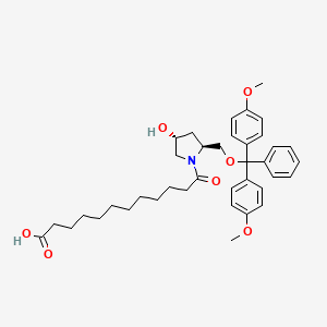 Структурная формула Peracetylated GalNAc-L96-Acid-2, формула C38H49NO7