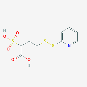 Структурная формула 4-(pyridin-2-yldisulfanyl)-2-sulfobutanoic acid DIEA Salt, CAS 1193111-38-4, формула C9H11NO5S3