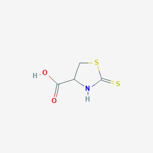 Структурная формула 2-Thioxothiazolidine-4-carboxylic Acid, CAS 20933-67-9, формула C4H5NO2S2