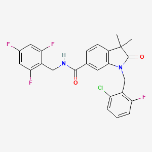 Структурная формула STING agonist-12, CAS 2259624-71-8, формула C25H19ClF4N2O2
