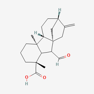 Структурная формула gibberellin A12 aldehyde, CAS 19436-07-8, формула C20H28O3