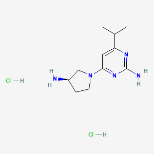 Структурная формула JNJ-39758979 2HCl, CAS 1620648-30-7, формула C11H21Cl2N5