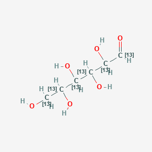 Структурная формула D-Glucose-¹³C6, CAS 110187-42-3, формула C6H12O6