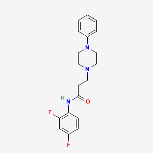 Структурная формула cmp2, CAS 923024-63-9, формула C19H21N3OF2