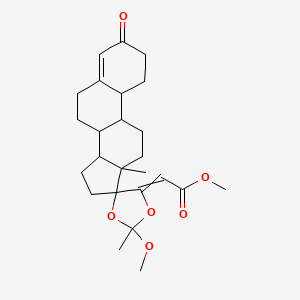 Структурная формула YK11, CAS 431579-34-9, формула C25H34O6