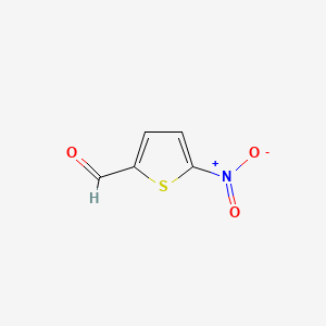 Структурная формула 5-nitrothiophene-2-carbaldehyde, CAS 4521-33-9, формула C5H3NO3S