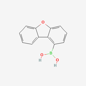 Структурная формула Dibenzo[b,d]furan-1-ylboronicacid, CAS 162607-19-4, формула C12H9BO3