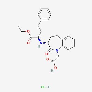 Структурная формула (3R)-Benazepril Hydrochloride, CAS 215447-89-5, формула C24H28N2O5.HCl