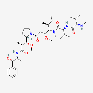 Структурная формула Monomethyl auristatin E (vedotin), CAS 474645-27-7, формула C39H67N5O7