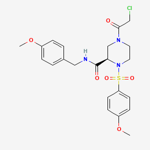 Структурная формула (R)-SKBG-1, CAS 2955634-67-8, формула C22H26ClN3O6S