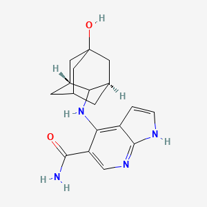 Структурная формула Peficitinib（ASP015K,JNJ-54781532）, CAS 944118-01-8, формула C18H22N4O2