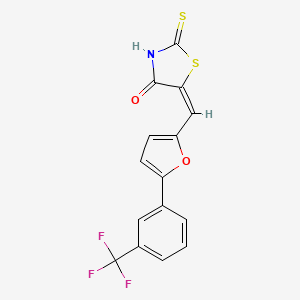 Структурная формула (E/Z)-CCR-11, CAS 301687-87-6, формула C15H8NO2F3S2