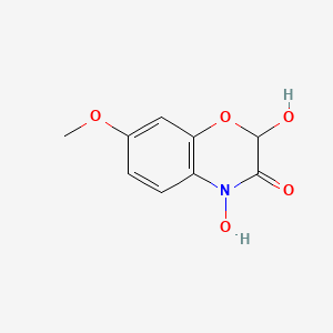 Структурная формула DIMBOA, CAS 15893-52-4, формула C9H9NO5
