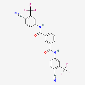 Структурная формула DJ-V-159, CAS 2253744-53-3, формула C24H12F6N4O2