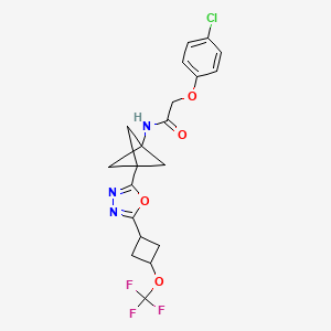 Структурная формула DNL343, CAS 2278265-85-1, формула C20H19ClF3N3O4