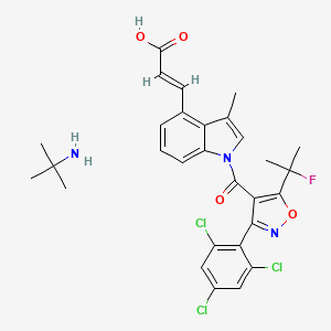 Структурная формула DS-1001b, CAS 1898207-64-1, формула C29H29Cl3FN3O4