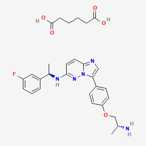 Структурная формула DS-6051b, CAS 1505515-69-4, формула C29H34FN5O5