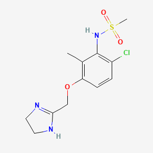 Структурная формула Dabuzalgron, CAS 219311-44-1, формула C12H16ClN3O3S