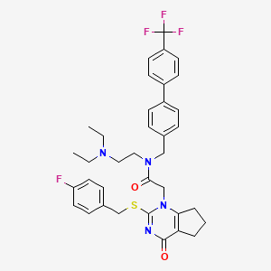 Структурная формула Darapladib, CAS 356057-34-6, формула C36H38F4N4O2S