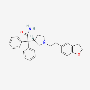 Структурная формула Darifenacin, CAS 133099-04-4, формула C28H30N2O2