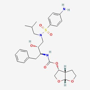Структурная формула Darunavir, CAS 206361-99-1, формула C27H37N3O7S