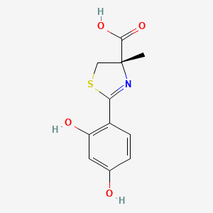 Структурная формула Deferitrin, CAS 239101-33-8, формула C11H11NO4S