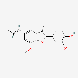 Структурная формула Dehydrodiisoeugenol, CAS 2680-81-1, формула C20H22O4