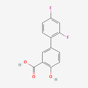 Структурная формула Diflunisal, CAS 22494-42-4, формула C13H8F2O3