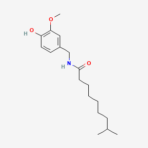 Структурная формула Dihydrocapsaicin, CAS 19408-84-5, формула C18H29NO3