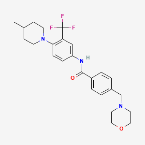 Структурная формула EBOV/MARV-IN-1, CAS 2479465-67-1, формула C25H30F3N3O2